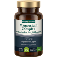 Holland & Barrett 1+1 gratis Magnesium Complex + Vitamine B6, B12, Foliumzuur - 60 tabletten