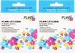 FLWR - Brother LC-123 2-pack XL cartridges zwart