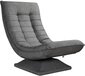 Casaria Fauteuil - Verstelbaar - Grijs - Design - Draaibaar