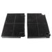 Paxanpax PCK179 Faber EFF70 Carbon Houtskoolfilters - 195mm x 140mm x 20mm - Pack van 2