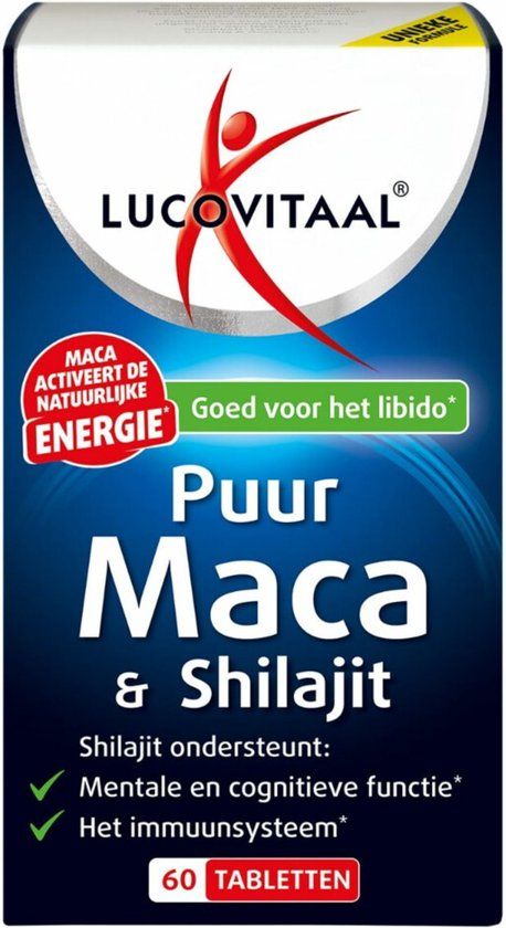 Lucovitaal Maca & Shilajit Puur 60 tabletten