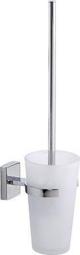 tesa Klaam toiletscrubber - Toiletborstel met houder - Glas - 1 cm x 1 cm - 4042448447708