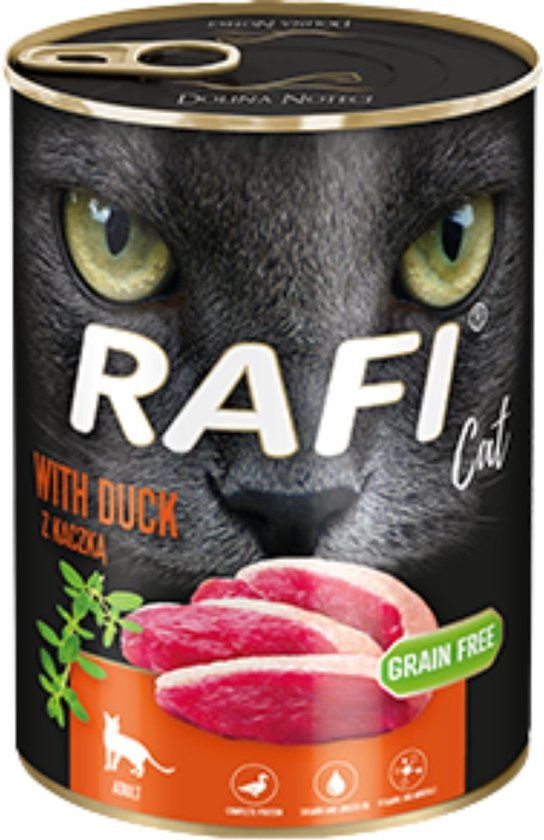Dolina Noteci Rafi met eend - nat kattenvoer - 400g