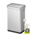 EKO Deluxe Mirage-T 50 Liter / 13,2 Gallon Touchless Rechthoekige Motion Sensor Prullenbak, Matte RVS Afwerking