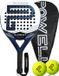 POWELL Padel Racket - met Hoes - Rond - Carbon & Fiberglass & Control