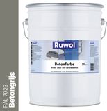 Ruwol Betonverf Betongrijs (RAL 7023) 20 liter