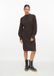 s.Oliver Robe en maille à col montant marron foncé