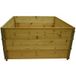 Multitanks Carré Potager Sur Pied En Bois Naturel 1200x1200mm Hauteur 58,5cm Système D'Emboîtement Sans Outils Jardinage Ergonomique