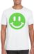 Bellatio Decorations Verkleed shirt heren - Smile / Emoticon - wit - carnaval/foute party - feestkleding XL