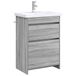 vidaXL Badkamermeubel Set Grijs Sonoma 61 x 40 x 84,5 cm Bewerkt hout