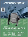Interphone Quicklox Motorcycle Mounting Set Quiklox Universal Phone Holder Crab 37209 Black