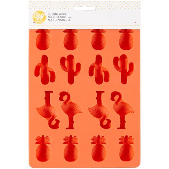 Wilton Silicone Mold - Flamingo/Pineapple/Cactus