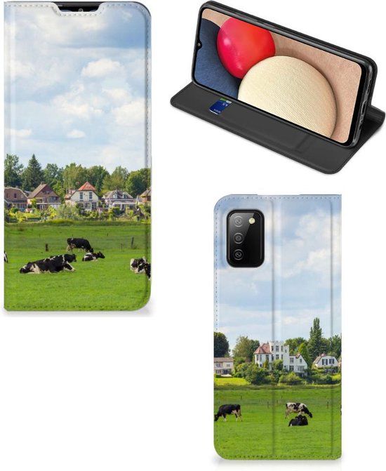 Smartphone Hoesje voor Samsung Galaxy A02s - Book Case - Hollandse Koeien