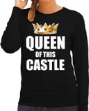 Bellatio Decorations Shoppartners Bv Im the queen of this castle sweater / trui oranje voor dames - Koningsdag - S