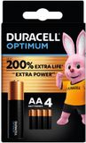 Duracell Alkaline Batterijen Optimum AA - 2 x 4 stuks - Voordeelverpakking