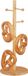 Merkloos Relaxdays pretzel standaard bamboe