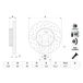 BOSCH Disque de frein 0 986 479 H37