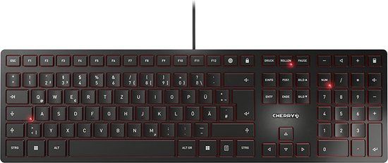 CHERRY KC 6000 Slim - Toetsenbord - USB - QWERTZ Duits - Zwart