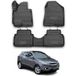 Omac Tapis De Sol Compatible Avec Hyundai Ix35 2009-2015 En Caoutchouc Noir