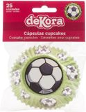 Dekora Baking Cups - Football - pk/25