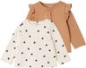 Vertbaudet Set van 2 T-shirts baby Basics met lange mouwen