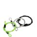 Benza Ibenzoa® Lichtgewicht Veiligheidskabelset van 3 Stuks met Dubbele Oogjes voor Fiets en Motorfiets