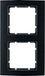 Hager B3 – frame 2 elementen aluminium zwart antraciet