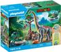 PLAYMOBIL Brachiosaurus, explorateur, bateau pneumatique, 71819, avec accessoires, à partir de 3 ans