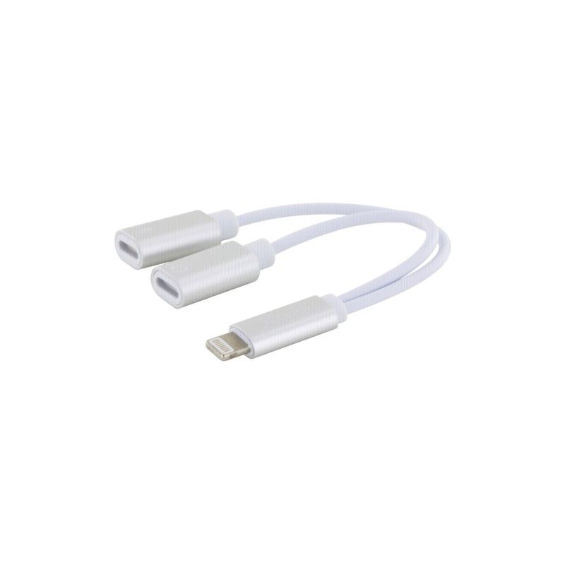 XLayer Dual Lightning Adapter (1x Lightning op 2x Lightning