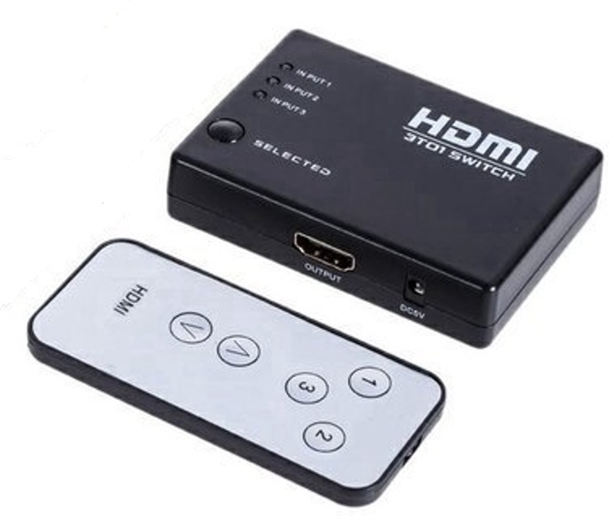 Mmobiel HDMI 3 in 1 Splitter / Full HD 1080p / 4K Ultra / Incl. Afstandsbediening