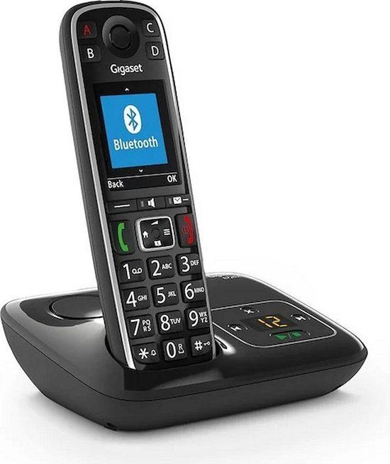 Gigaset E720A - Draadloze seniorentelefoon met antwoordapparaat - Zwart