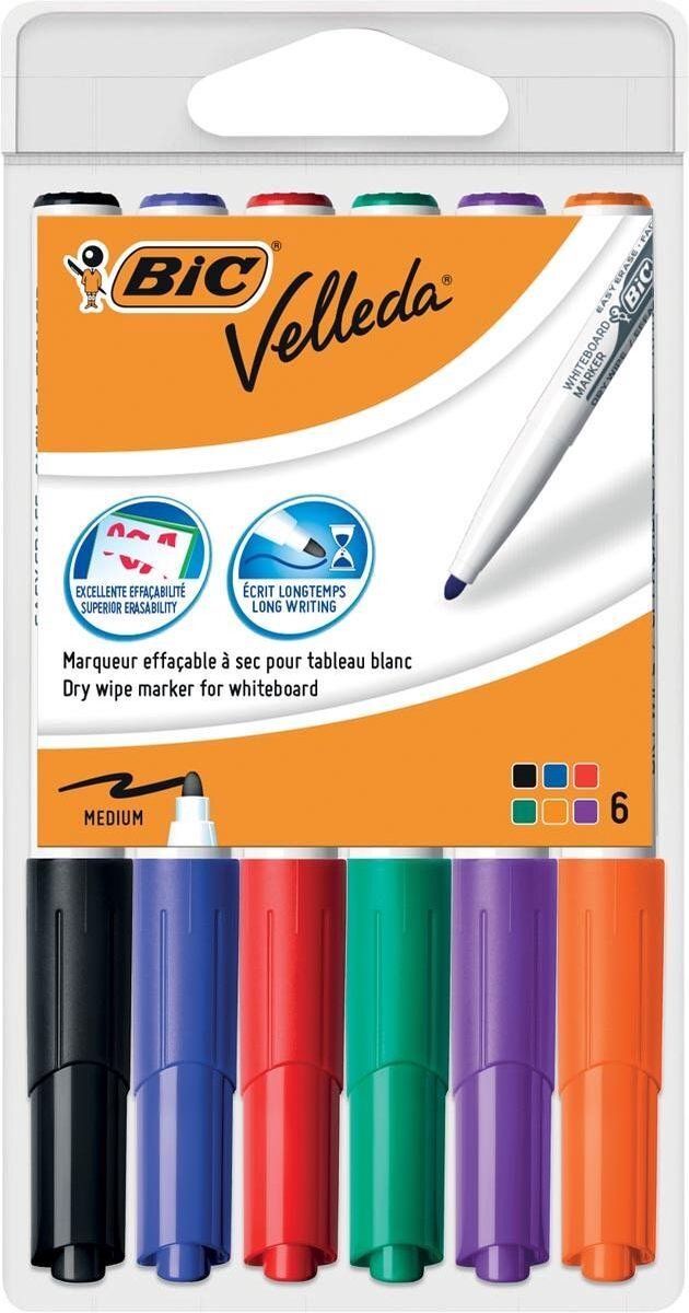 BIC Velleda whiteboard-marker van gesorteerd