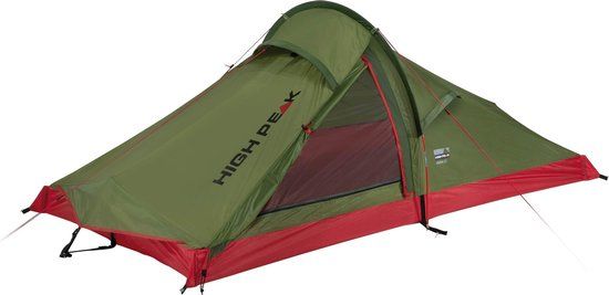 High Peak Siskin LW - 2 Person Tunnel Tent - Green/Red