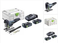 Festool CARVEX PSC 420-Basic accu-pendelzaag 18 V 120 mm borstelloos + 2x accu 3,0 Ah + oplader + Systainer