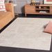 Safavieh Bohemian Indoor Hand Tufted Abstract Collection, ABT340, in Ivory / Charcoal, 60 X 91 cm