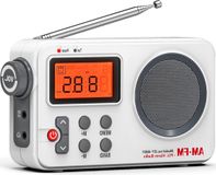 Ocreon Récepteur mondial FM/AM sur piles - Récepteur mondial avec grand écran - Réveil - Alimentation USB/piles