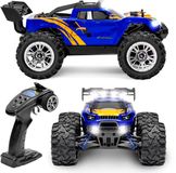 Overmax X-Shard RC auto / RC car Monster Truck 4x4 – metalen aandrijving – tot 30 km/u – LED verlichting – off-road – IPX4 – bereik 90 m – 1:16 – RTR set – 20 min rijtijd – onafhankelijke vering – vanaf 8 jaar - Bestuurbare Auto