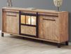Buffet/bahut ALCANTARA 3 portes 179 cm teck orangé