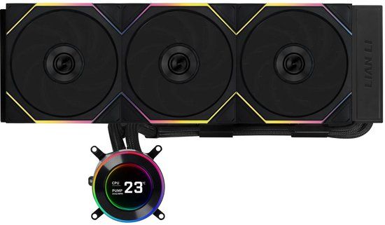 Lian Li GA II Hydroshift II LCD-C 360TL Alles-in-één vloeistofkoeler Zwart