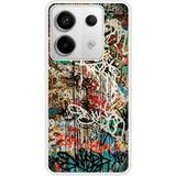 Xiaomi Redmi Note Graffiti 1 Verstevigd hoesje met sublimatie bedrukking