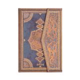 Paperblanks 12-Monatskal. 2024 Safawidisch Indigo Mini Horizontal