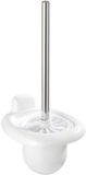 Unyqoos® Toiletborstelhouder voor wandmontage, wit, kunststof