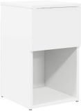 vidaXL Bedkast Wit 29 x 31,5 x 49 cm Bewerkt hout