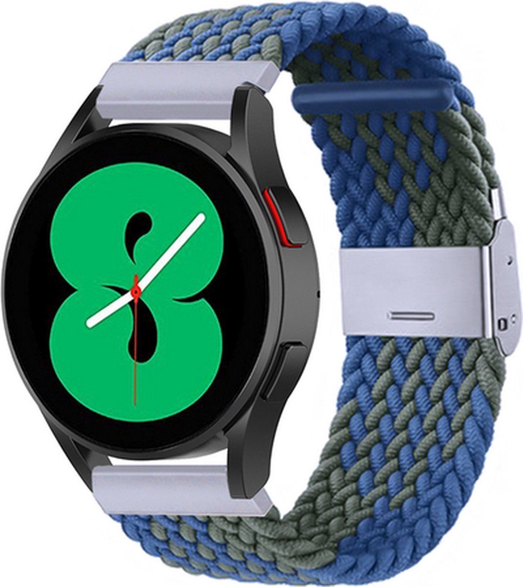 By Qubix Qubix Garmin Approach S12 / S40 / S42 - Braided bandje - Groen / blauw