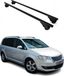 Omac Barres De Toit Pour Vw Crosstouran 2007-2015 – Tüv / Din 75302:2019 – Antivol Inclus – Charge Max 75 Kg – 2 Barres Noir