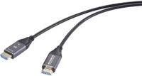 SpeaKa Professional SP-12842680 HDMI-kabel HDMI / Glasvezel Aansluitkabel HDMI-A-stekker, HDMI-A-stekker 60 m Zwart 8K