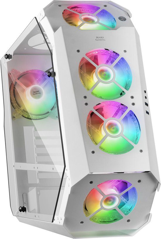 Mars Gaming MC51W ATX Semi-tower Behuizing Wit