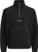 JACK&JONES - JJESOHO HALF ZIP FLEECE SN - Heren - Zwart - Maat S