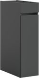 xonox.home – Aanstelrek gratis 29 x 101 x 60 cm in antraciet imitatie – open rekmodule voor combinatie met kasten – praktische uitbreiding voor badkamer en bijkeuken – flexibel inzetbaar