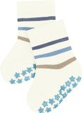 FALKE Multi Stripe Noppen op de zool katoen huissokken baby wit - maat 62-68